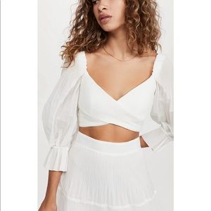 NWT Zimmermann pleated bodice blouse